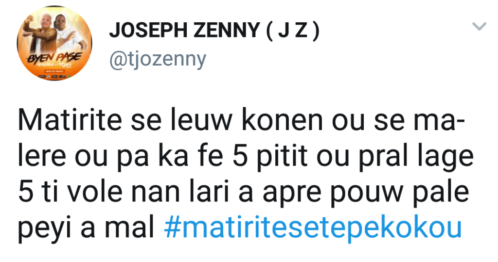 Si nou mal se fòt malere&nbsp;yo