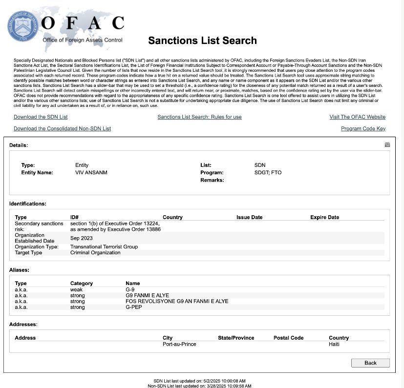 La Coalition Viv Ansanm rejoint l&rsquo;OLP, les FARC, l’ANC et les&nbsp;Talibans